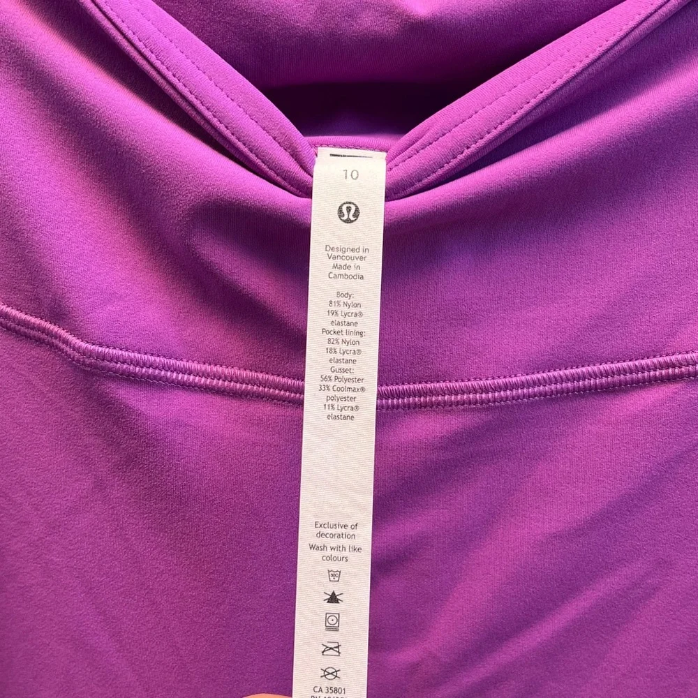 NEW Lululemon Size 10 Groove Super High Rise Flared Pant *Nulu Moonlit Magenta - Picture 7 of 10